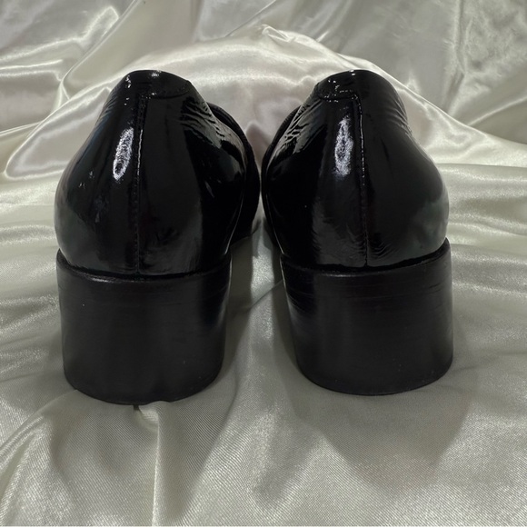 3.1 Phillip Lim Quinn Leather Loafers Tortoise Shell Suede Black Classic 38/8 - Picture 6 of 15